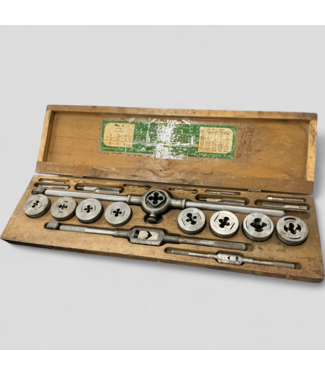 48086 Vintage Greenfield Little Giant Screw Plate Tap & Dye Set