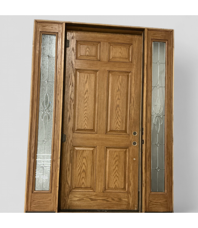 48087 Prehung Exterior Door With Sidelights 73.875"W x 98"H