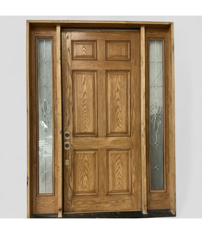 48087 Prehung Exterior Door With Sidelights 73.875"W x 98"H