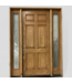 48087 Prehung Exterior Door With Sidelights 73.875"W x 98"H