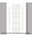 48088 Jujubon Solid Core White Barn Door  60" x 84"