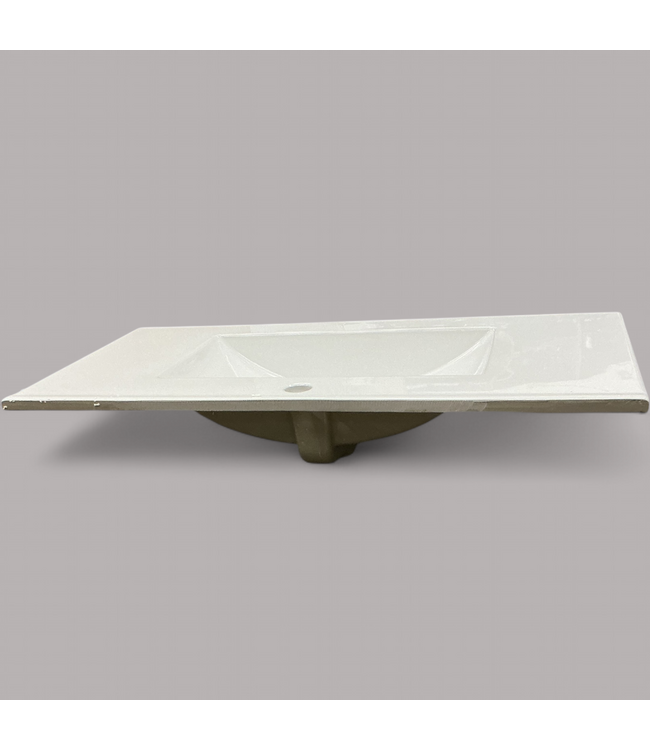 48094 Fresca Drop-In Ceramic White Bathroom Sink Top 36"