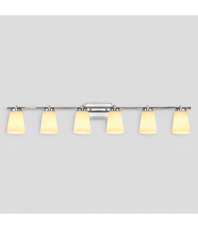 48096 Acroma 6-Light Satin Chrome Vanity Light