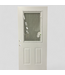 48101 Masonite 1/2 Lite Steel Door W/Blinds 36 x 79
