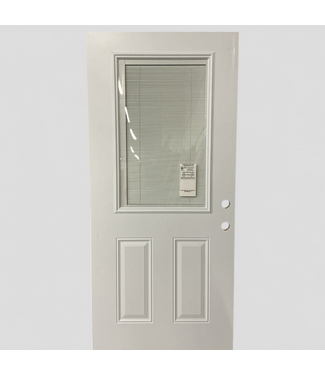 48101 Masonite 1/2 Lite Steel Door W/Blinds 36 x 79