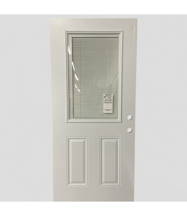 48101 Masonite 1/2 Lite Steel Door W/Blinds 36 x 79