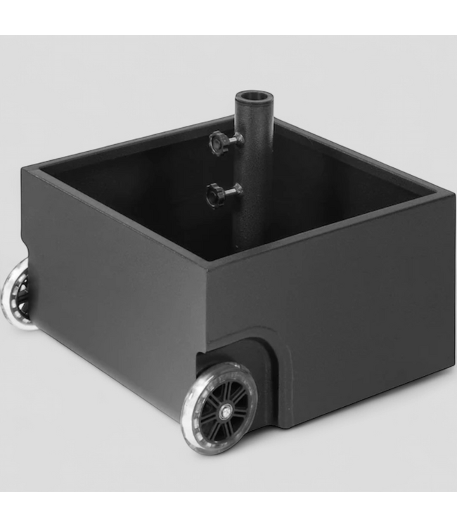 48113 US Weight Black Patio Umbrella Base Planter Box