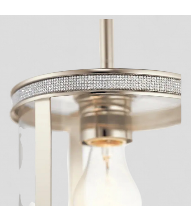 48128 Kichler Angelica Polished Nickel Pendant Light