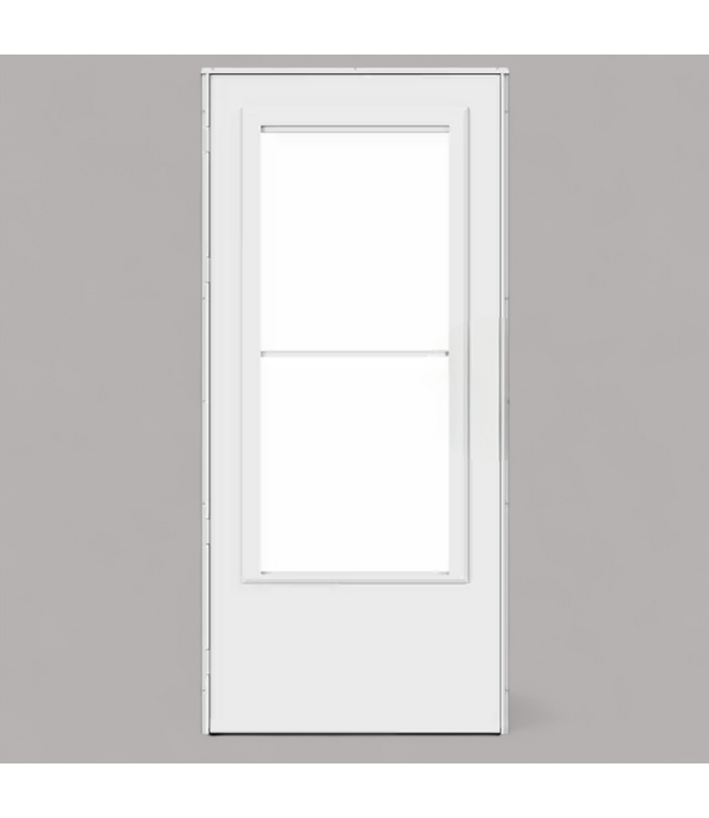 48155 Larson Mid-View White Storm Door 32"W x 81"H
