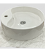 48161 White Round Vessel Sink 18"