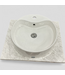48161 White Round Vessel Sink 18"