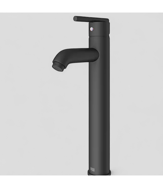 48167 Vigo Seville Matte Black Vessel Sink Faucet