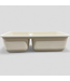 48171 Wilsonart Cream Offset Double Bowl Kitchen Sink