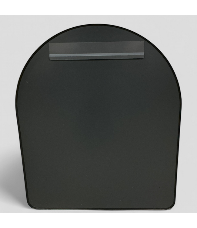 48180 Black Framed Arched Top Mirror