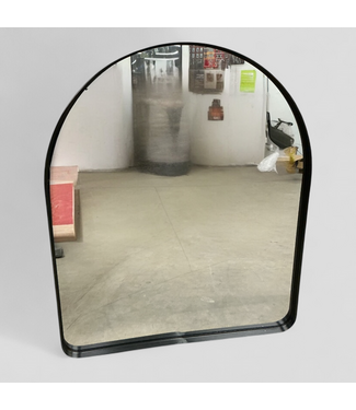48180 Black Framed Arched Top Mirror