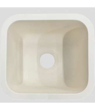 48188 Wilsonart Calm White Square Bar Sink AK1413