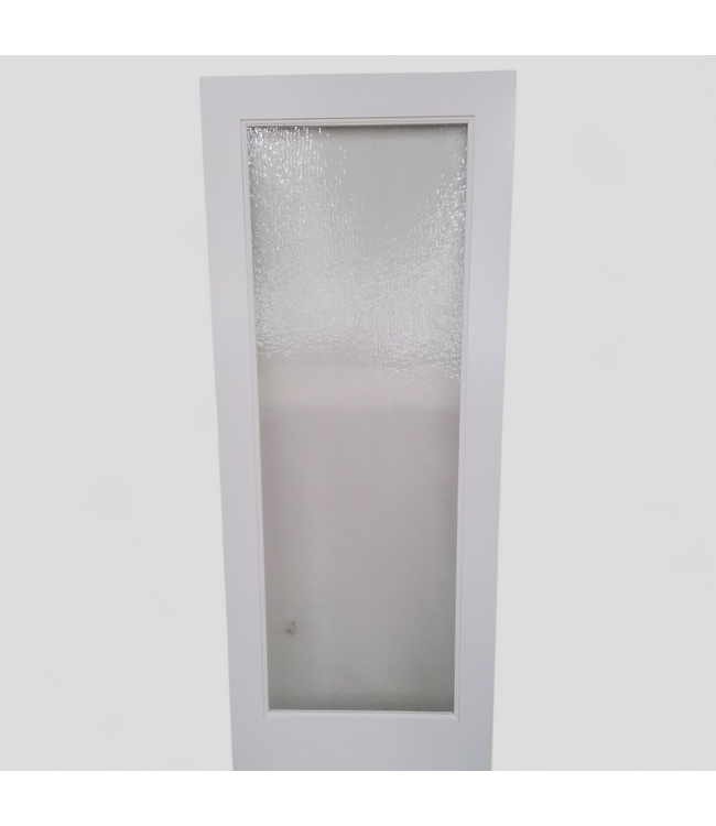 48192 White Primed Pantry Door with Rain Glass 32"W