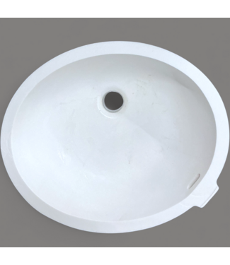48195 Wilsonart Designer Oval Bathroom Sink 17.25"