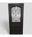 48203 Camelia Rustic Brown 1/2 Lite Exterior Door 36" x 79"