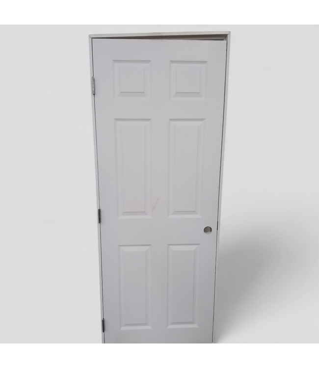48206 Prehung Interior 6 -Panel Door 30"W x 76.875"H