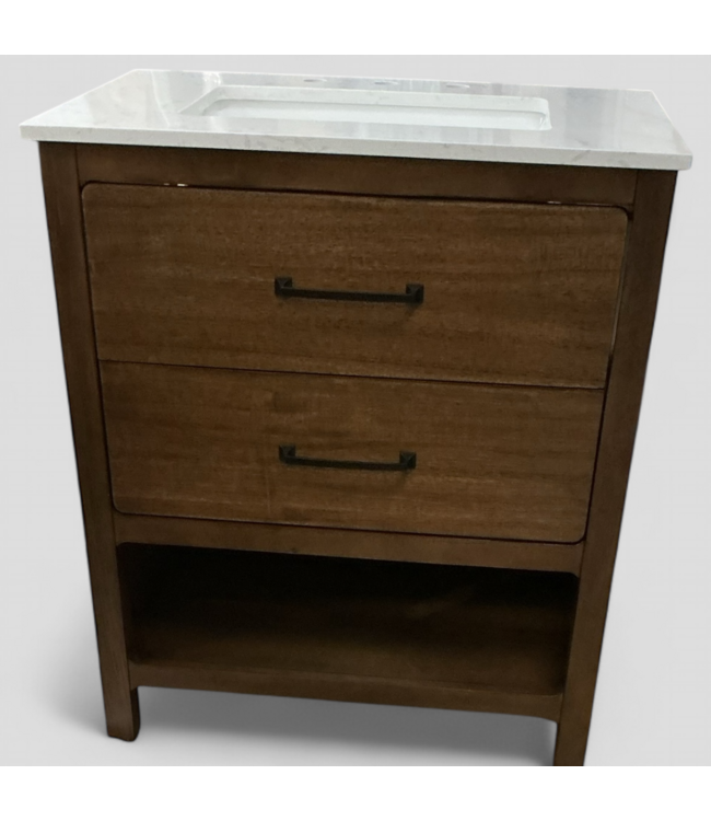 48204 Allen+Roth Warm Walnut 30" Vanity