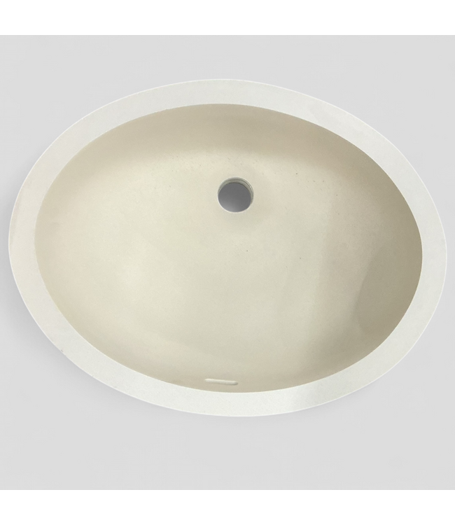 48230 Wilsonart Cream Oval Bathroom Vanity Sink BV1612