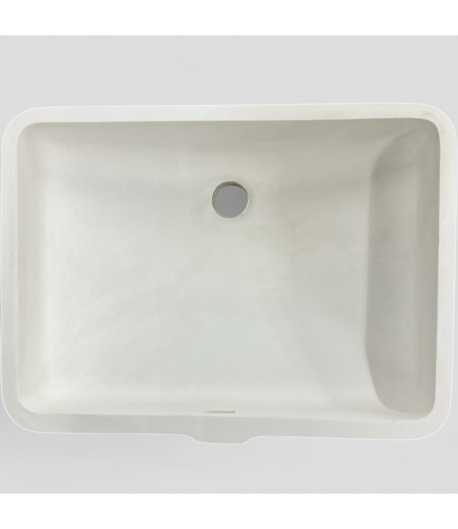 48231 Wilsonart Designer White Rectangle Bathroom Sink