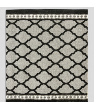 48232 Nance Gray/Black Lattice Style Runner