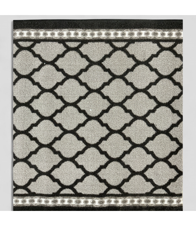 48232 Nance Gray/Black Lattice Style Runner