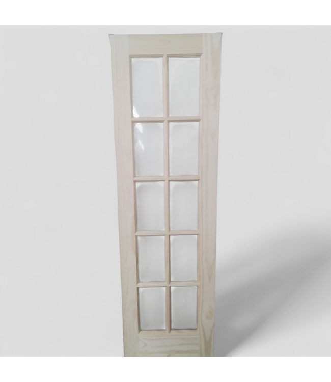 48237 Reliabilt 24-in x 80-in Clear Glass 15 Lite Slab Door