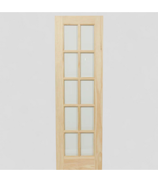 48237 Reliabilt 24-in x 80-in Clear Glass 15 Lite Slab Door