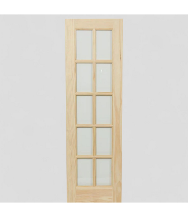 48237 Reliabilt 24-in x 80-in Clear Glass 15 Lite Slab Door