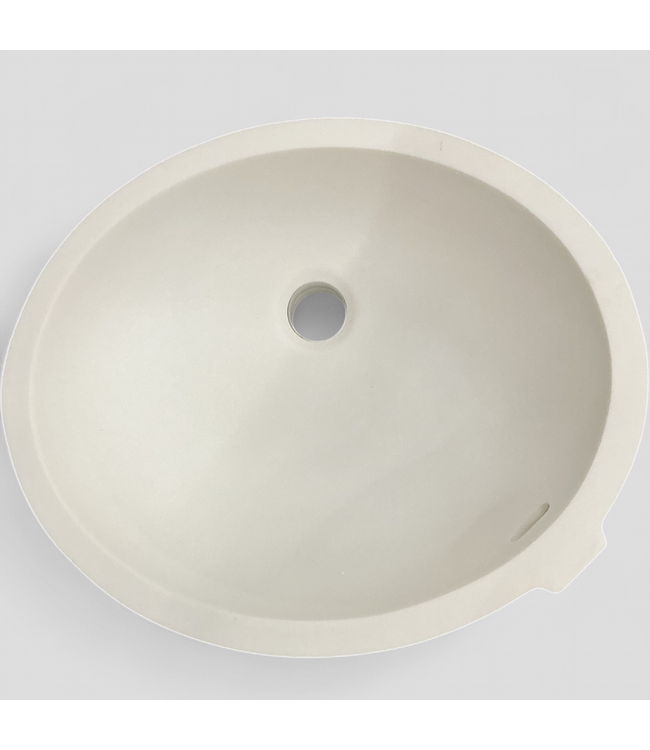 48238 Wilsonart Clean White Oval Bathroom Sink AV1512