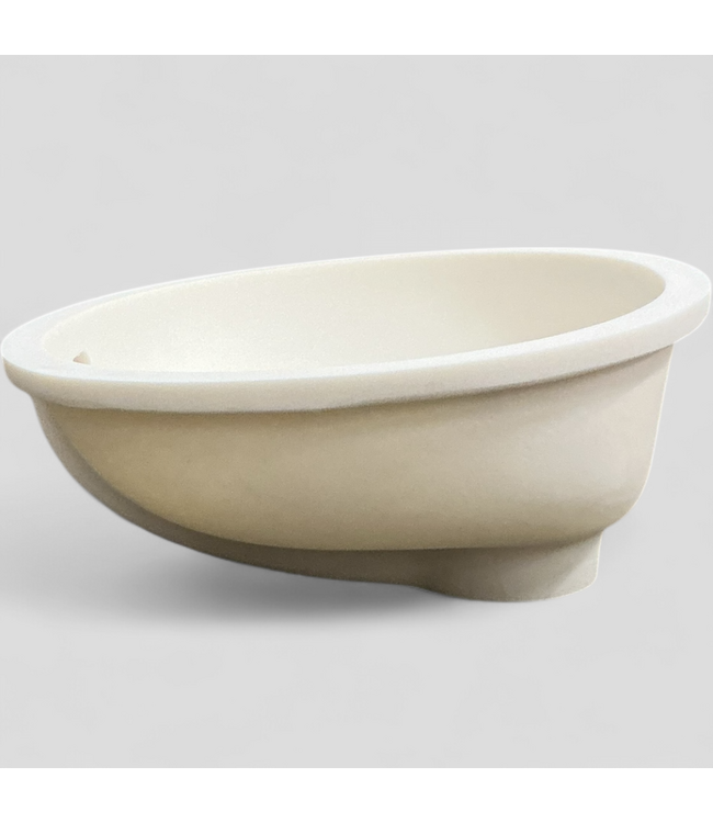 48241 Wilsonart Calm White Oval Bathroom Sink AV1613