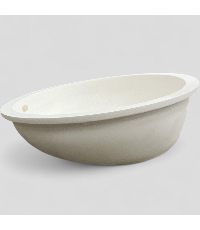 48243 Wilsonart Bright White Oval Bathroom Sink BV1613