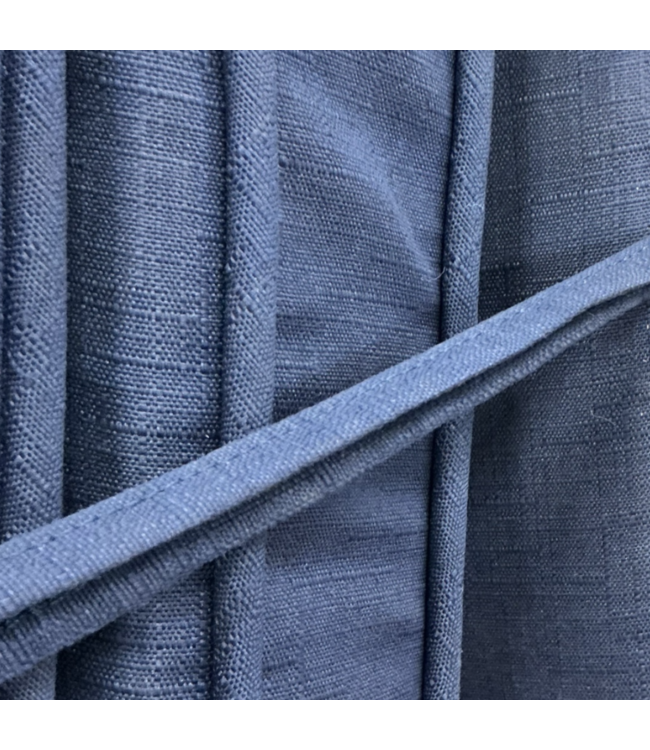 48252 Allen+Roth Navy Madera Linen Patio Cushions 2-pack