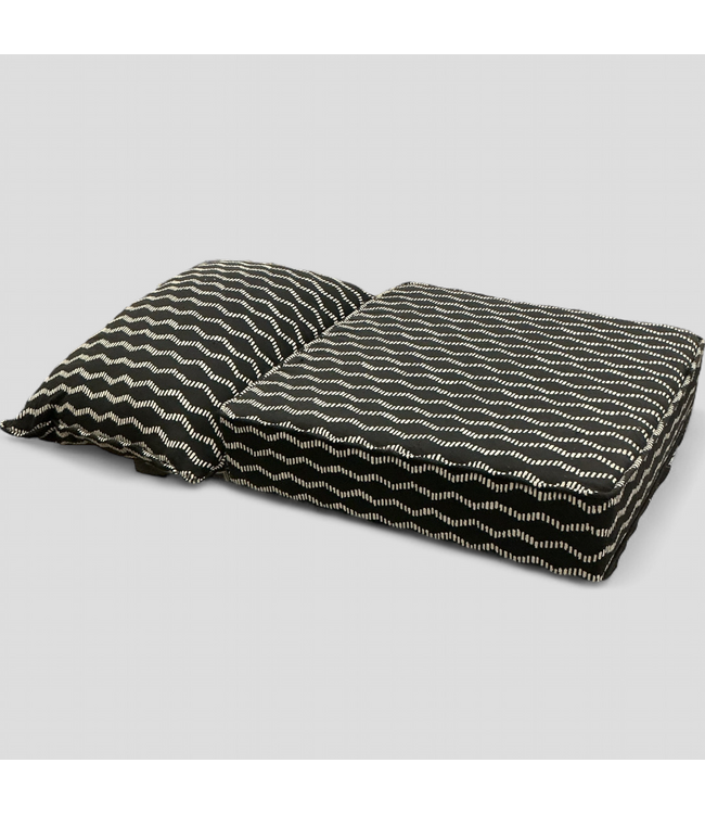 48253 Origin 21 Black Helix Jacquard 2pc Patio Chair Cushion