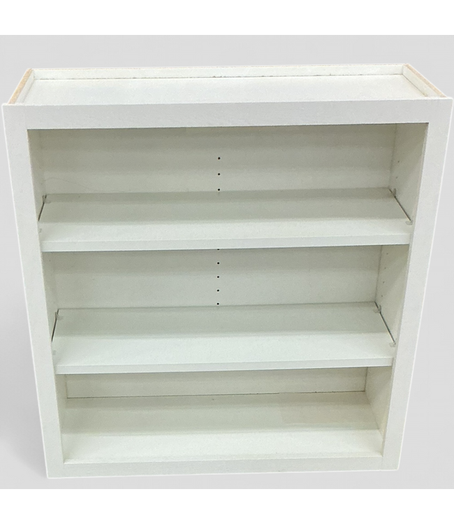 48273 Aged White Open Wall Cabinet 30"W