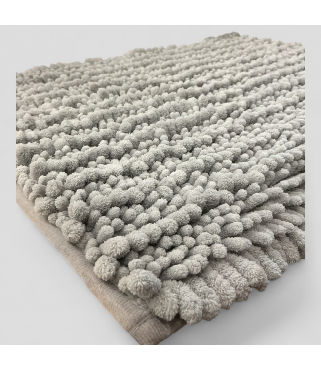 48280 Mohawk Home Grey Plush Cotton Bath Mat