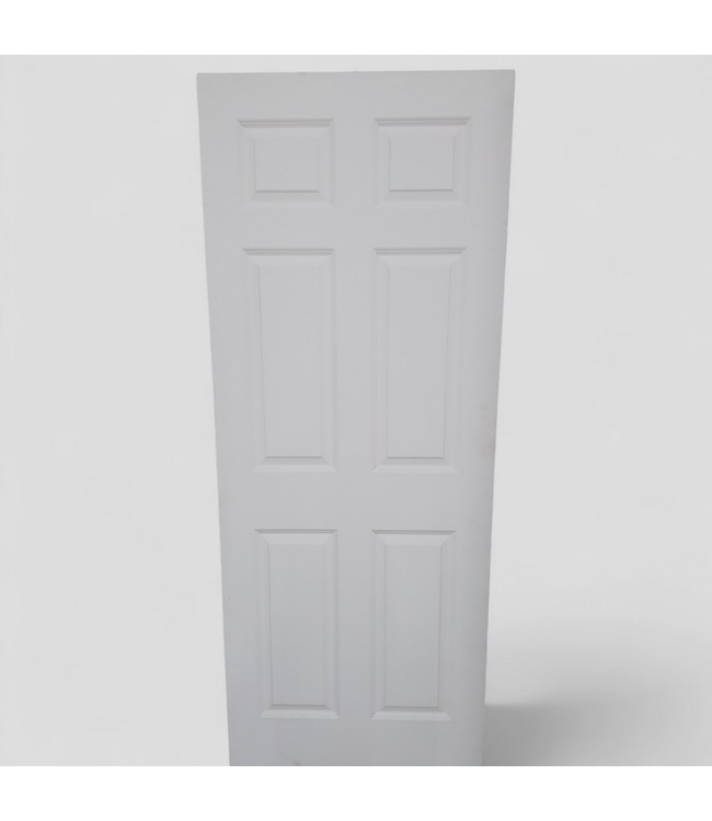 48283 White 6-Panel Primed Interior Door 32"W x 80"H