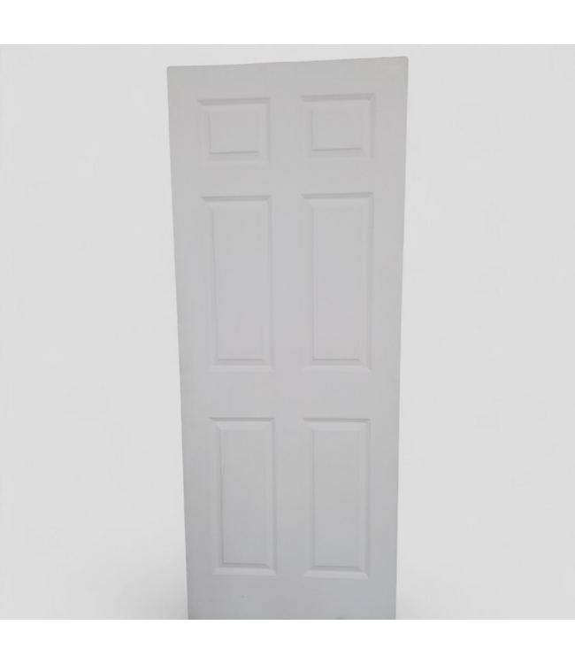 48284 White 6-Panel Primed Interior Door 32"W x 80"H