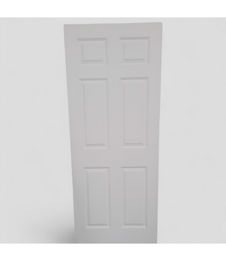 48284 White 6-Panel Primed Interior Door 32"W x 80"H
