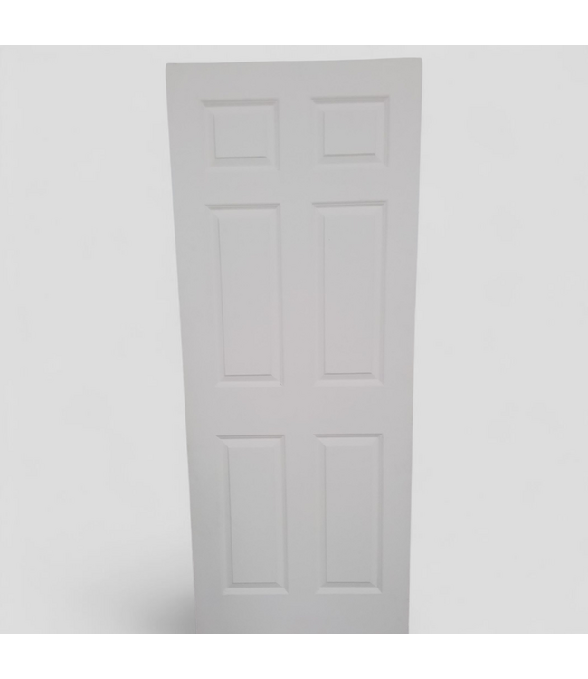 48284 White 6-Panel Primed Interior Door 32"W x 80"H