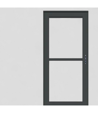 48292 Larson Platinum Graphite Storm Door 36"W x 81"H