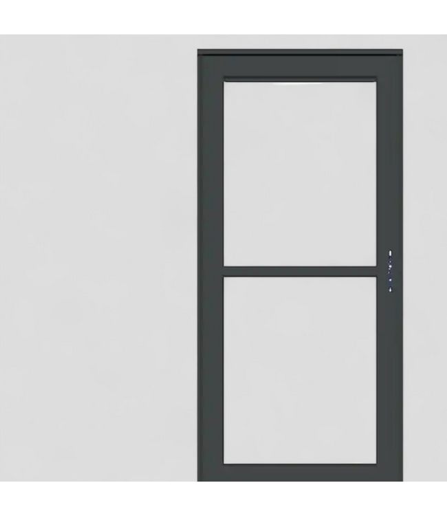 48292 Larson Platinum Graphite Storm Door 36"W x 81"H