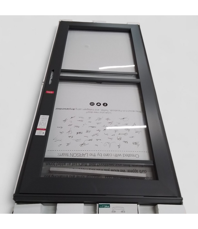 48292 Larson Platinum Graphite Storm Door 36"W x 81"H