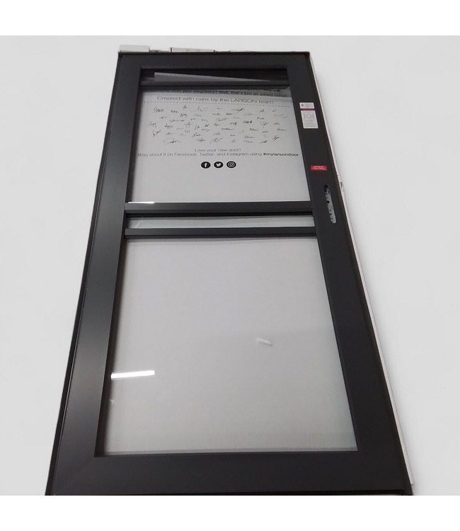 48292 Larson Platinum Graphite Storm Door 36"W x 81"H