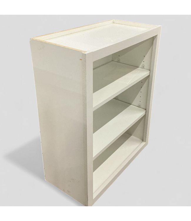 48297 Cotton White Open Face Wall Cabinet 24"W