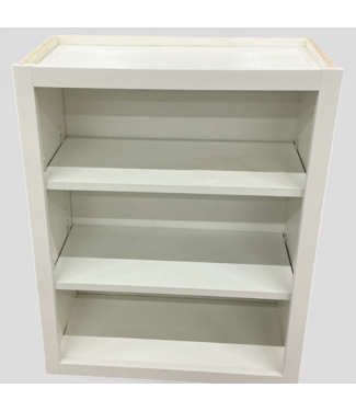 48297 Cotton White Open Face Wall Cabinet 24"W