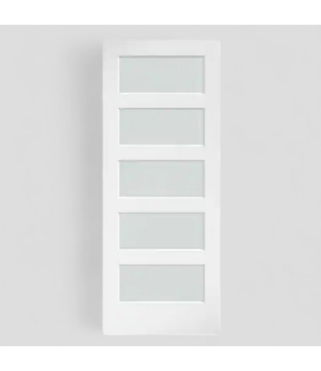 48301 Eight Doors 5-Panel Barn Door 36"W x 96"H